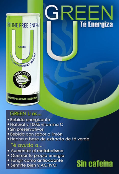 Static Cling Bebida Green U - V. Zuarez